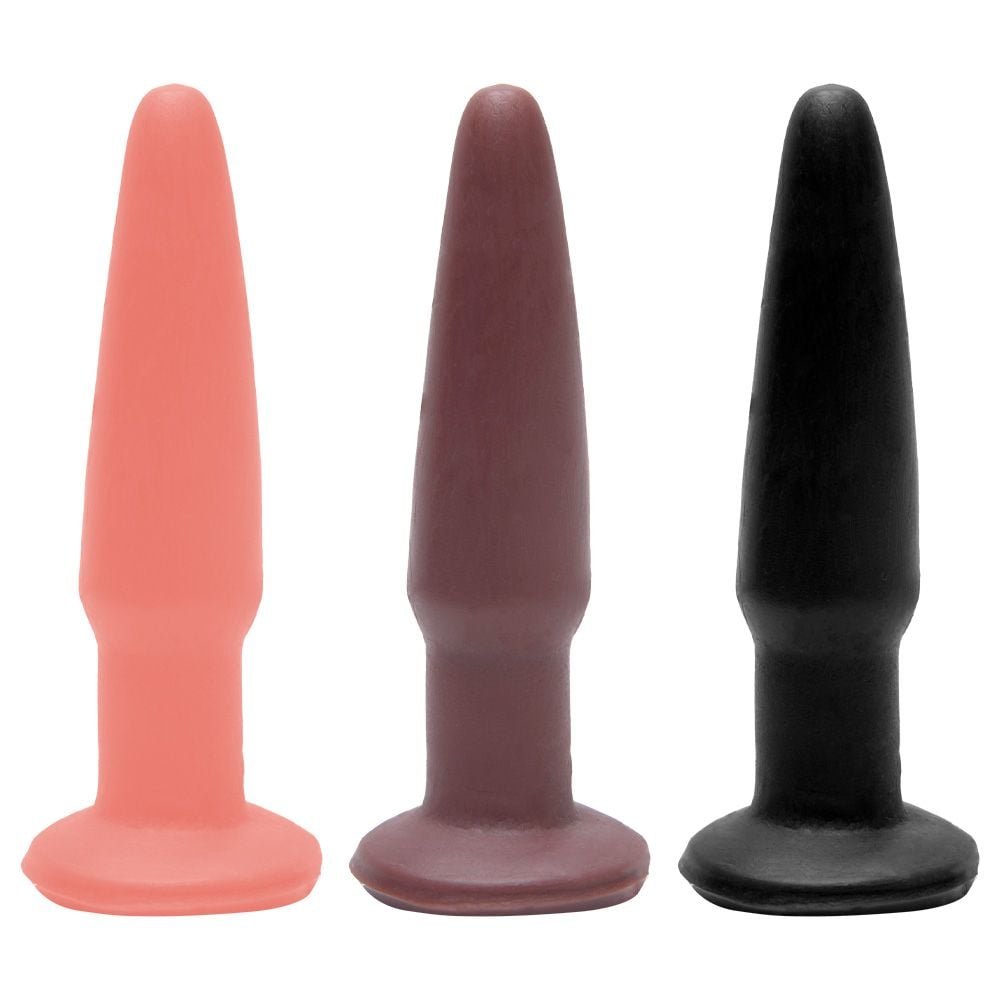 Plug Anal De Borracha Maciça 11 X 2,5cm Prazer E Cia