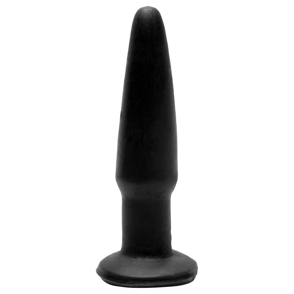 Plug Anal De Borracha Maciça 11 X 2,5cm Prazer E Cia