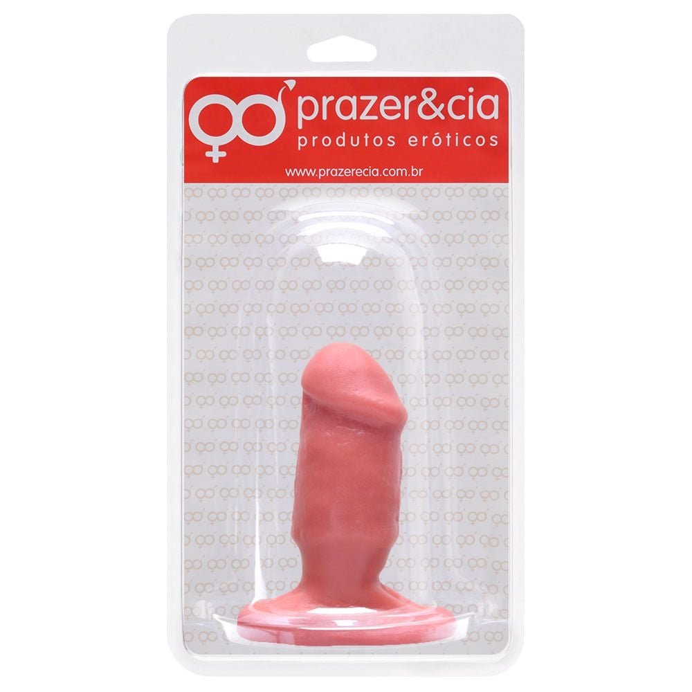 Plug Anal De Borracha Maciça 11 X 3,7cm Prazer E Cia