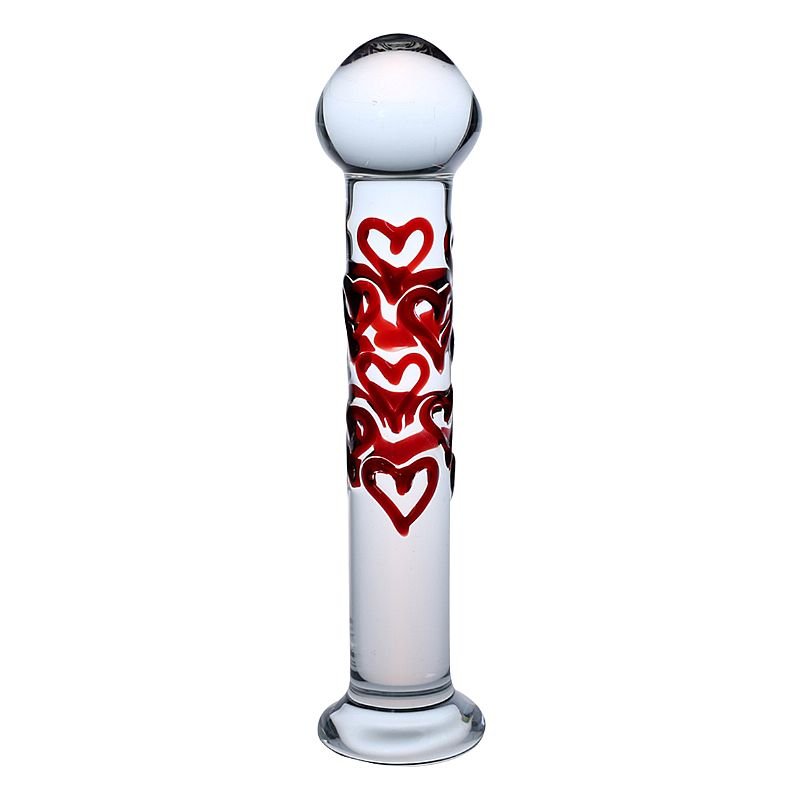 Plug Anal de Vidro - Com Ponta Redonda - 17,5 x 3,9 cm