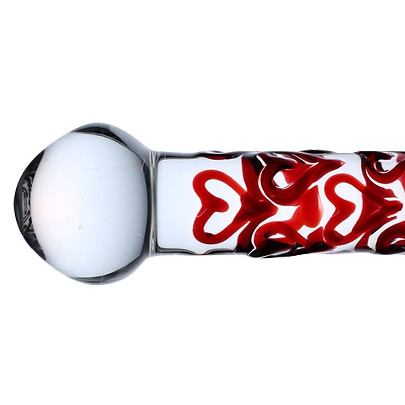 Plug Anal de Vidro - Com Ponta Redonda - 17,5 x 3,9 cm