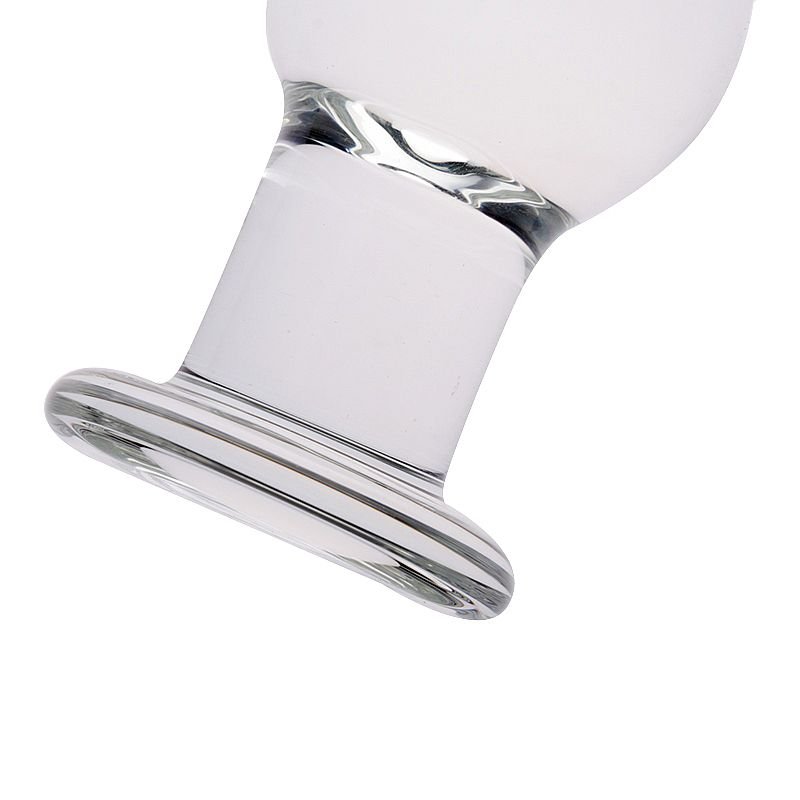 Plug Anal de Vidro - Formato Redondo - 15,5 x 6,7 cm