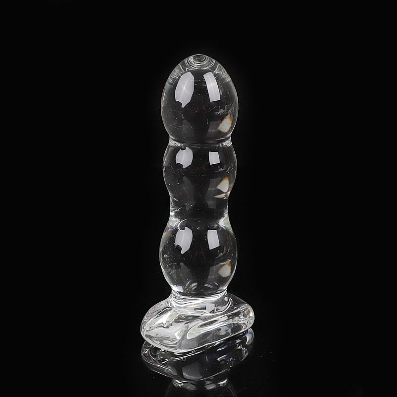 Plug Anal de Vidro - Formato Redondo 2 - 12,7 x 4,2 cm