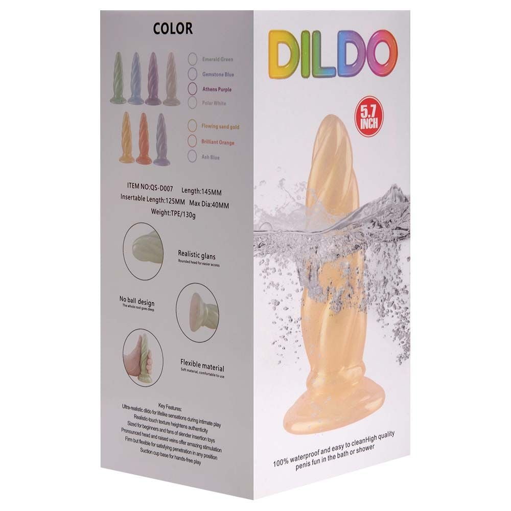 Plug Anal Dildo Pvc Colors 14,5 X 4cm Sexy Import