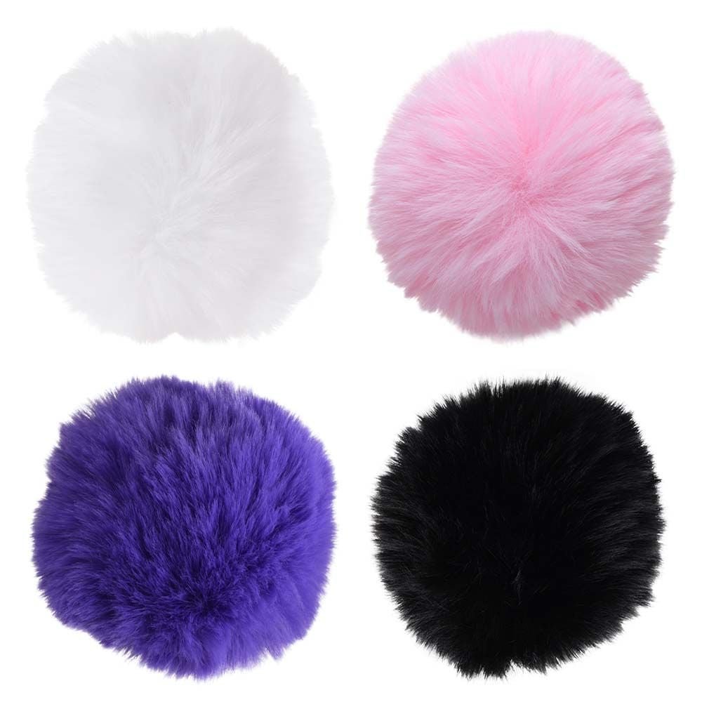 Plug Anal Em Metal 5,5 X 2,6cm Com Pompom Vipmix