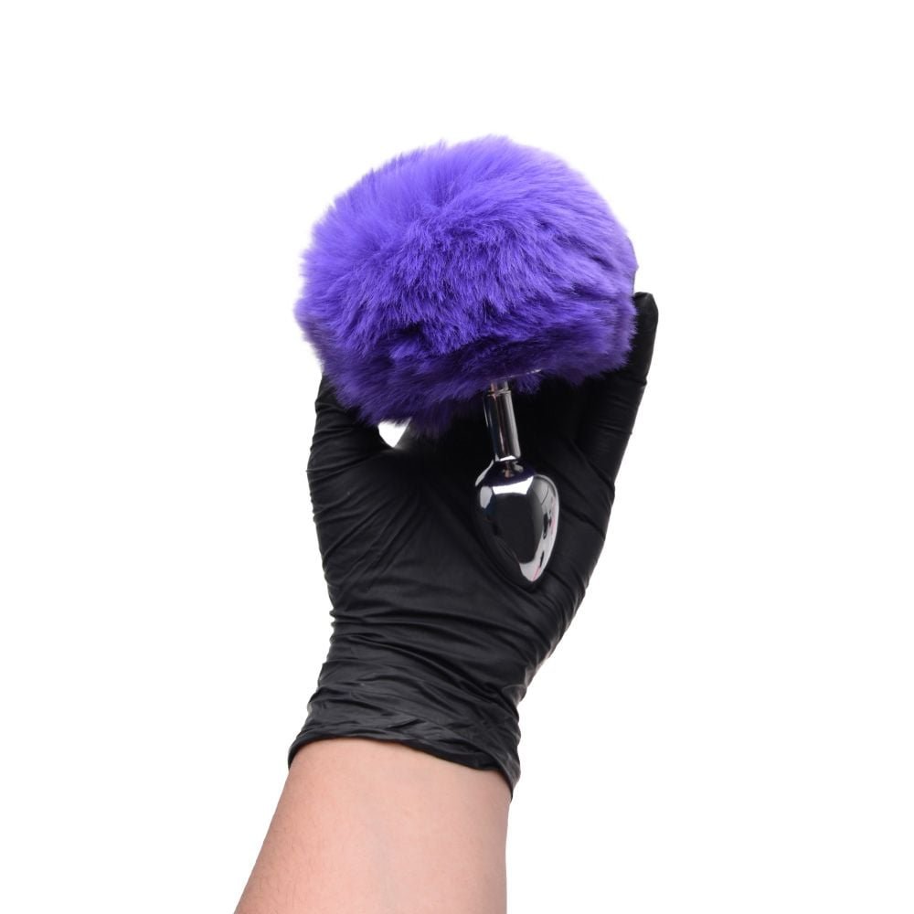 Plug Anal Em Metal 5,5 X 2,6cm Com Pompom Vipmix