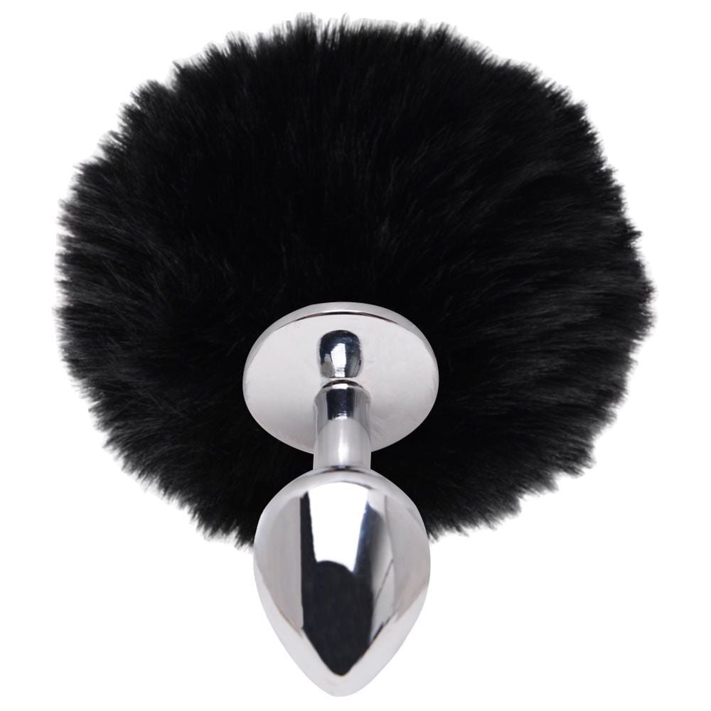 Plug Anal Em Metal 5,5 X 2,6cm Com Pompom Vipmix