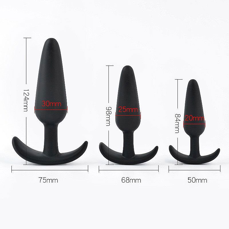 Plug Anal em silicone 12,3cm X 3,1cm