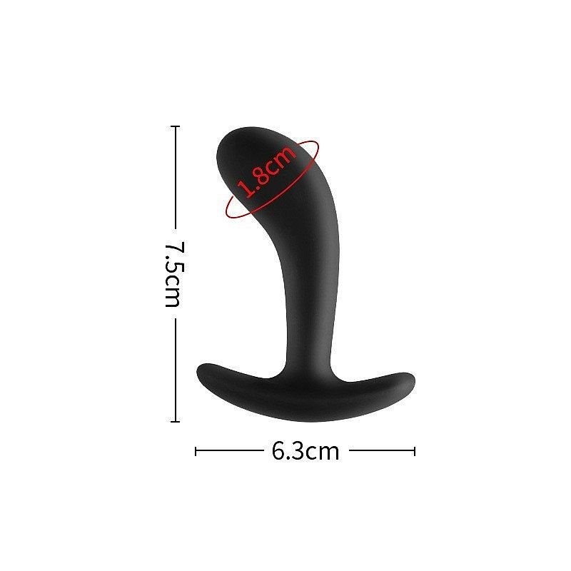 Plug Anal em silicone 12,5x3,5
