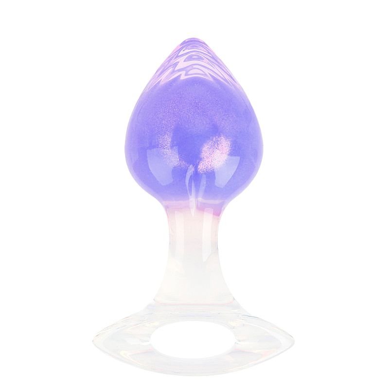 Plug Anal em Silicone Fluorescente Tamanho M - 9,6 x 3,9