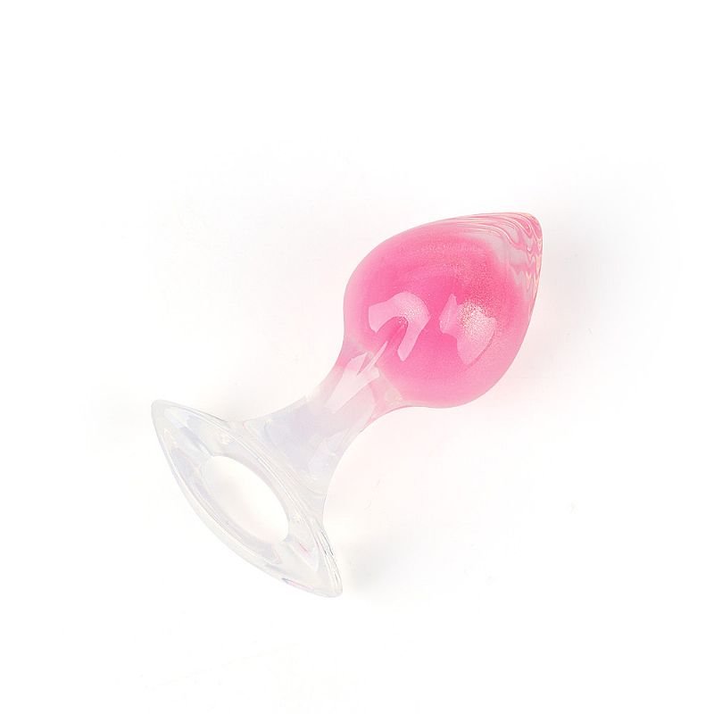 Plug Anal em Silicone Fluorescente Tamanho M - 9,6 x 3,9
