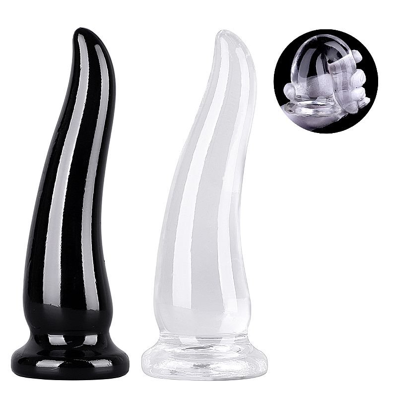 Plug Anal em Silicone - Formato de Cone - 20,0x5,5cm - Transparente