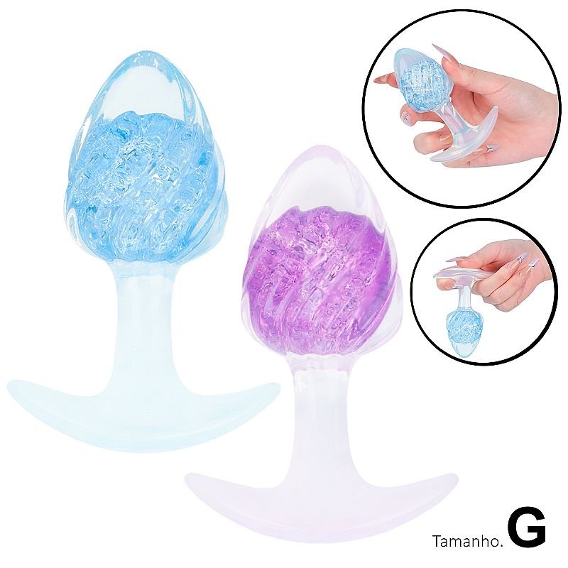 Plug Anal em Silicone Tamanho G - 10,4 x 4,5 - Roxo