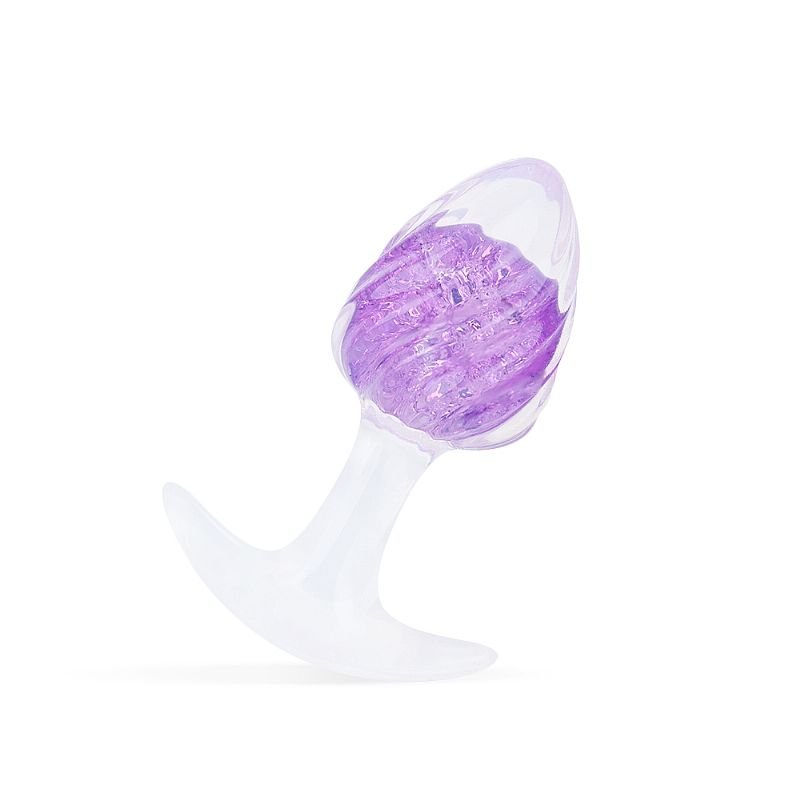 Plug Anal em Silicone Tamanho G - 10,4 x 4,5 - Azul Claro