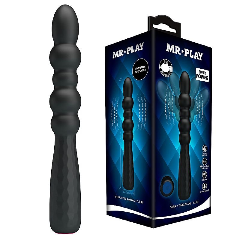 Plug Anal Escalonado com Vibro - Baile
