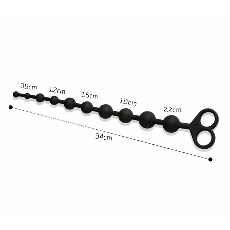 Plug Anal - Escalonado em silicone - 34 cm