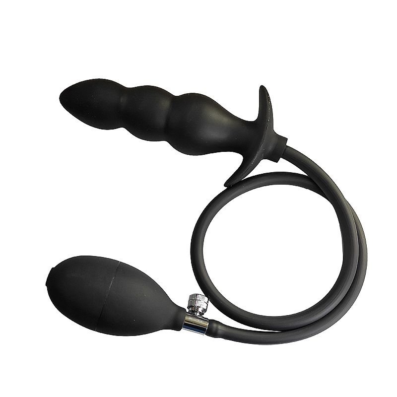 Plug Anal Escalonado - Silicone Inflável - 12.5 X 3.7