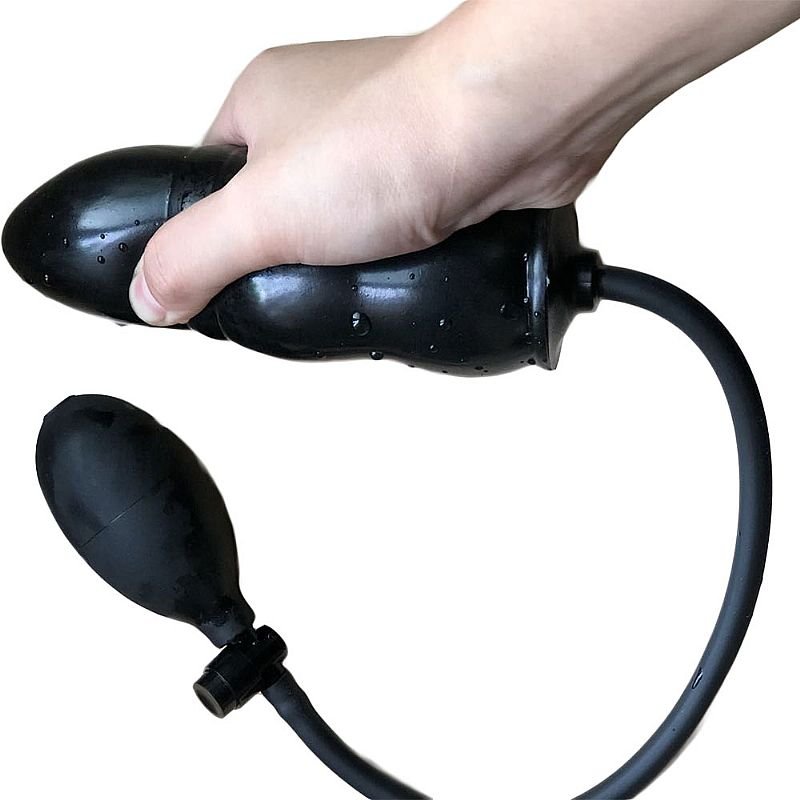 Plug Anal Escalonado - Silicone Inflável - 15.5 X 5.0