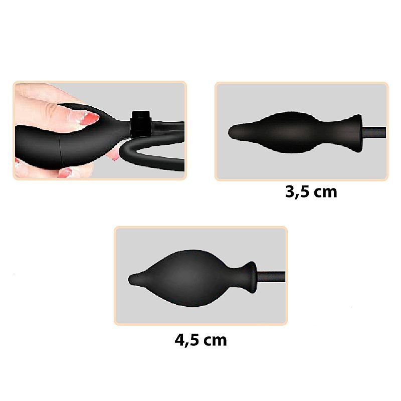 Plug Anal Inflável - 11,5 cm x 3,5 cm