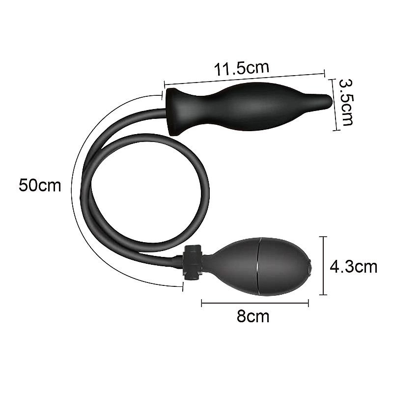Plug Anal Inflável - 11,5 cm x 3,5 cm