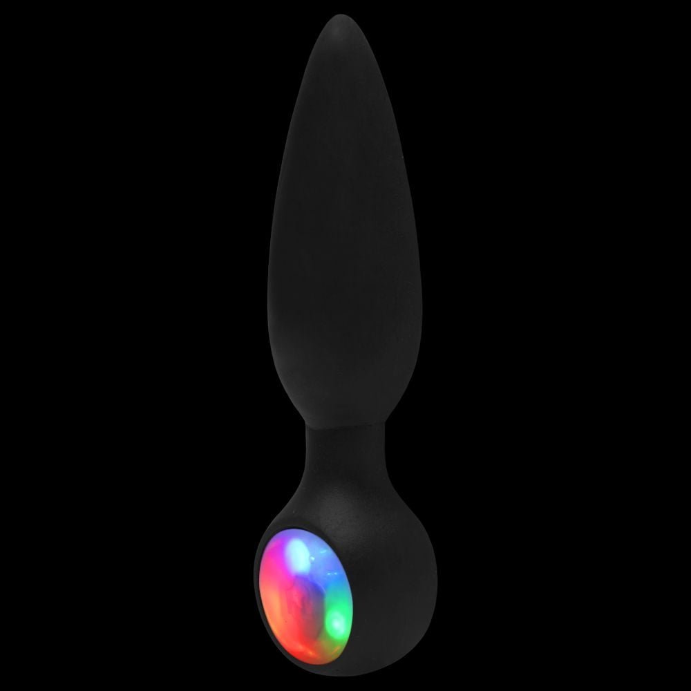 Plug Anal Led Cônico Diversão Ao Cubo