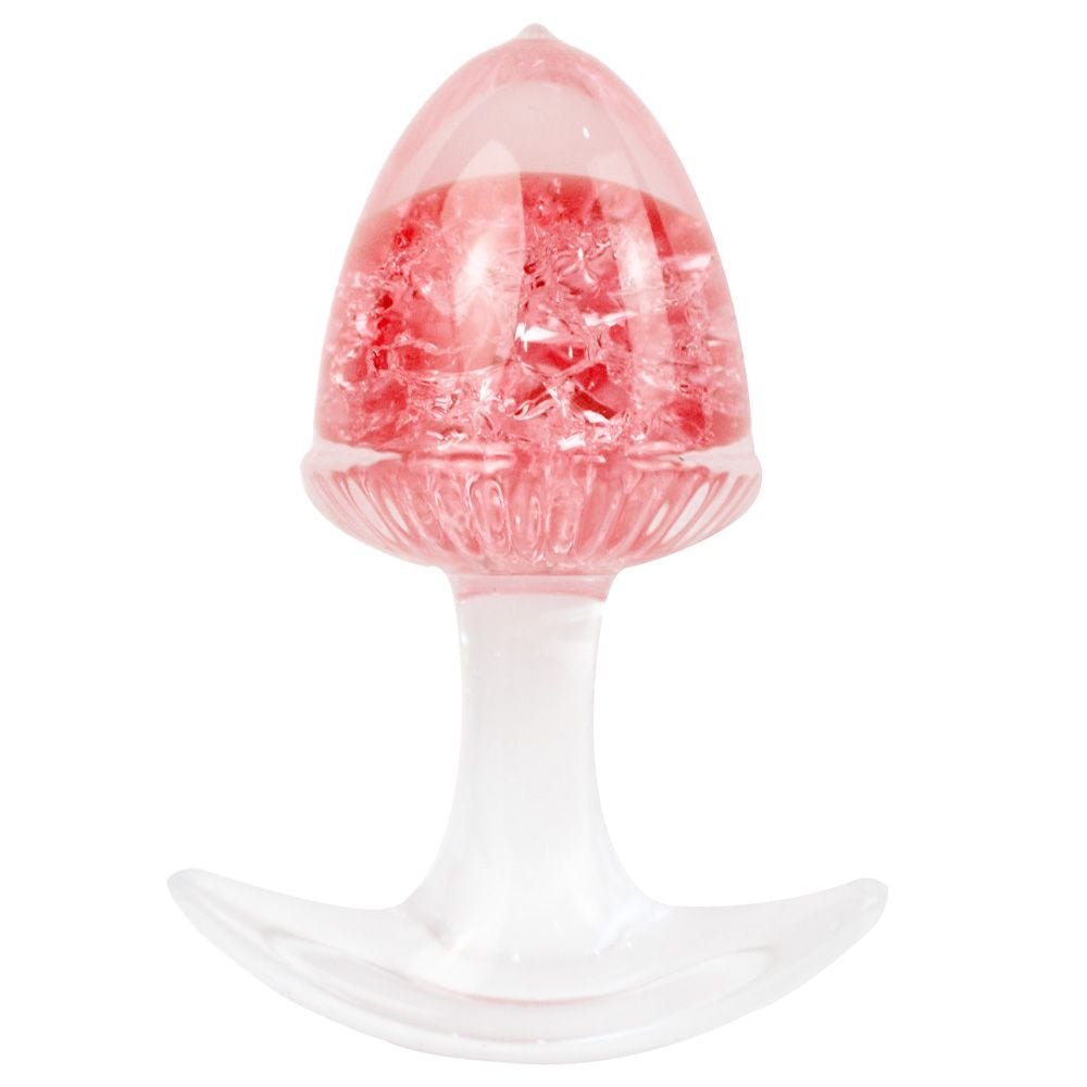 Plug Anal M Bolota Esfera Vidro 9,4 X 6,5cm Vipmix