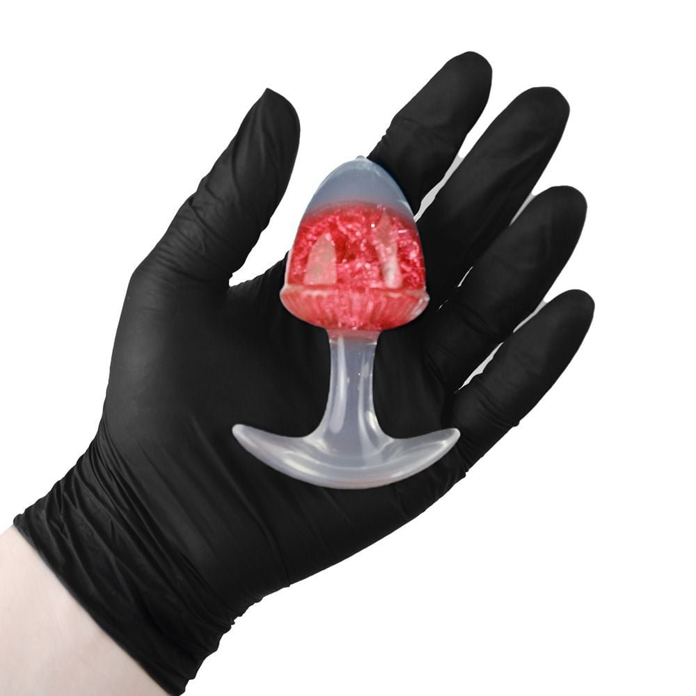 Plug Anal M Bolota Esfera Vidro 9,4 X 6,5cm Vipmix