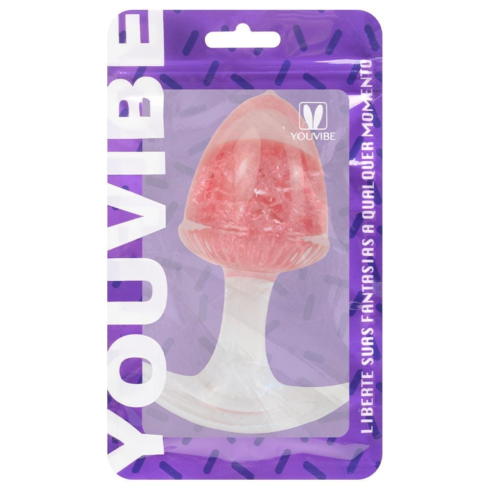 Plug Anal M Bolota Esfera Vidro 9,4 X 6,5cm Vipmix