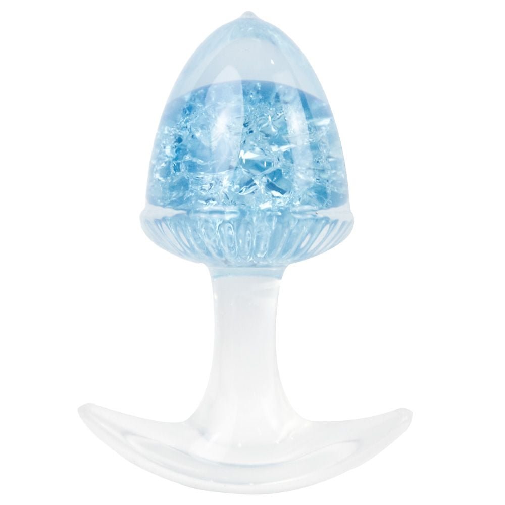 Plug Anal M Bolota Esfera Vidro 9,4 X 6,5cm Vipmix