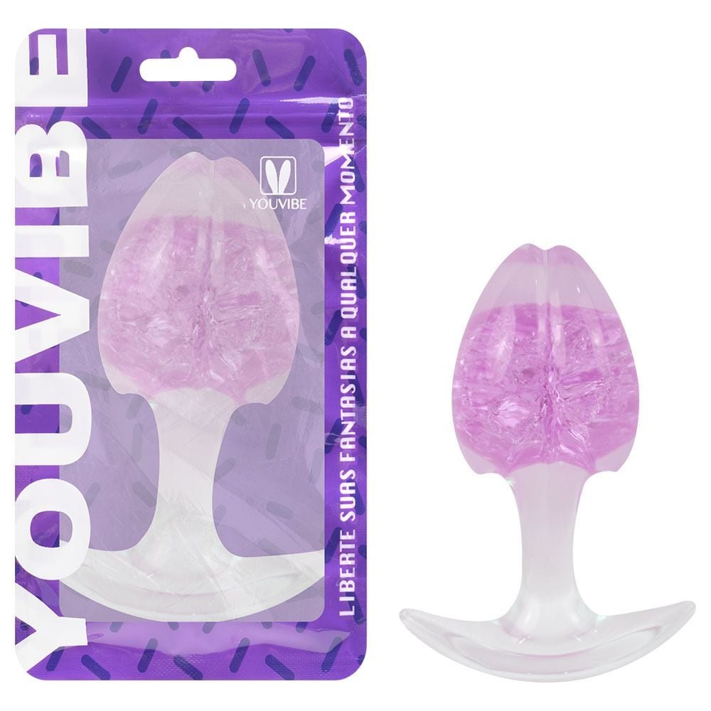 Plug Anal M Broto Esfera Vidro 9,6 X 6,5cm Vipmix