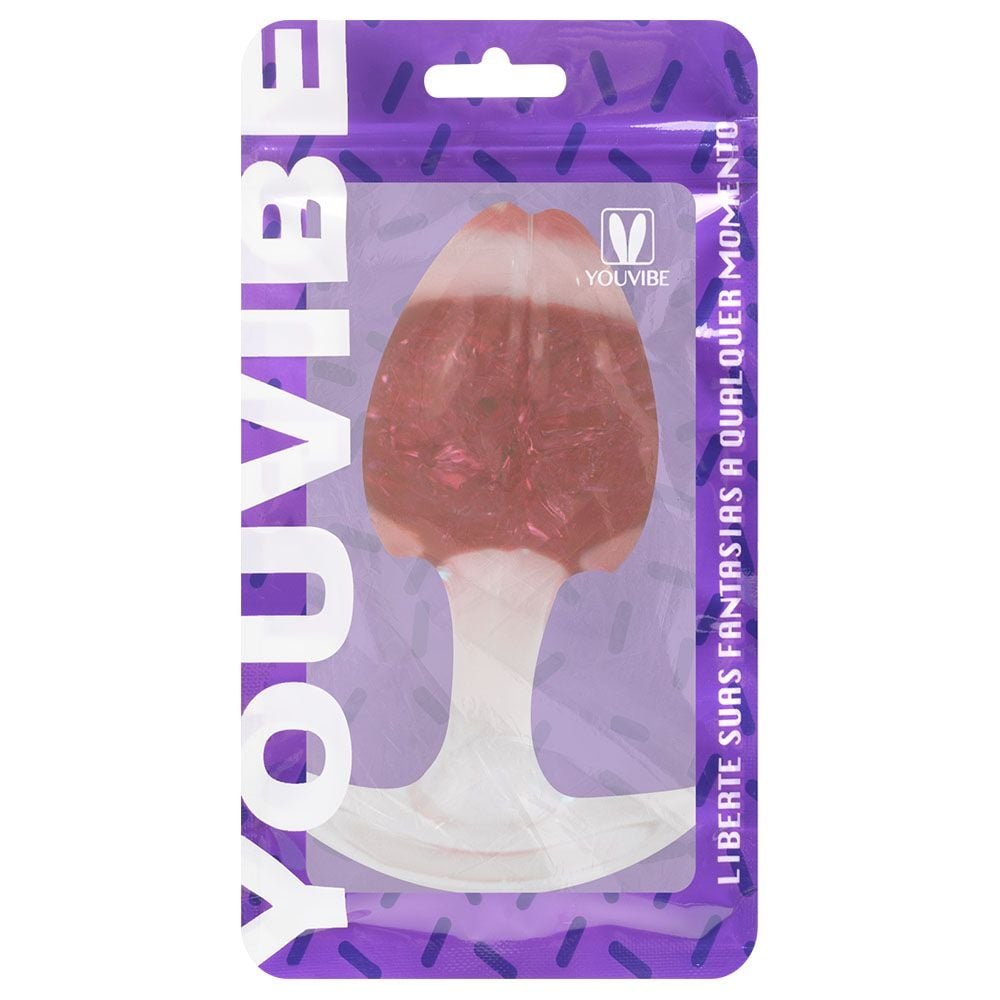 Plug Anal M Broto Esfera Vidro 9,6 X 6,5cm Vipmix