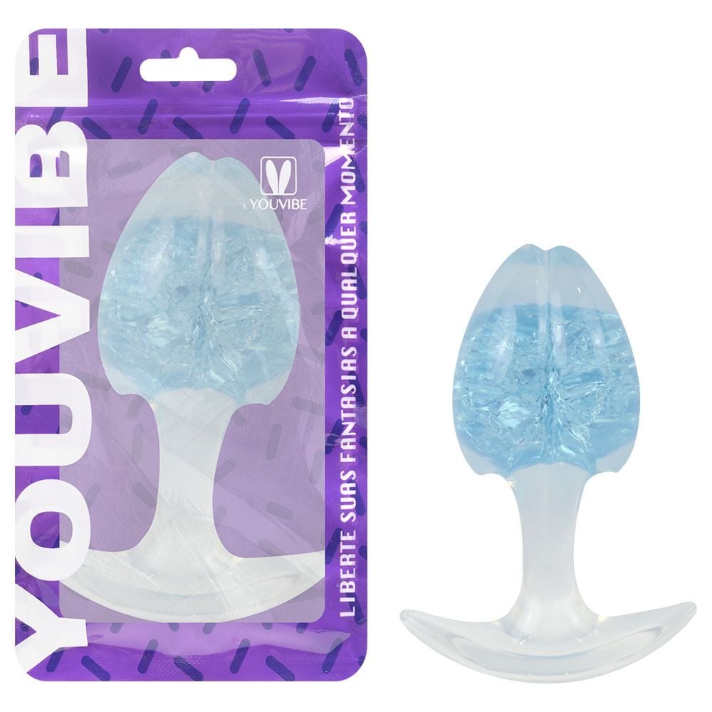 Plug Anal M Broto Esfera Vidro 9,6 X 6,5cm Vipmix
