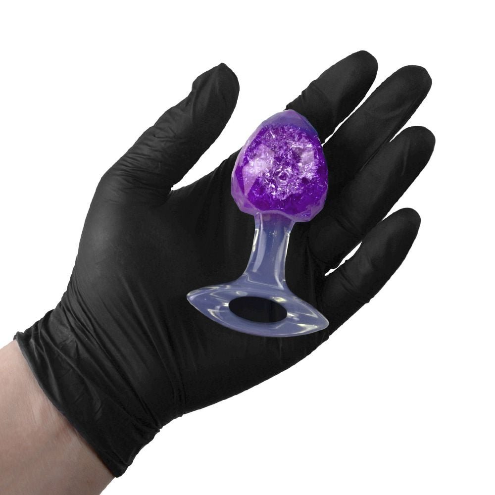 Plug Anal M Diamante Esfera Vidro 9,1 X 5,7cm Vipmix