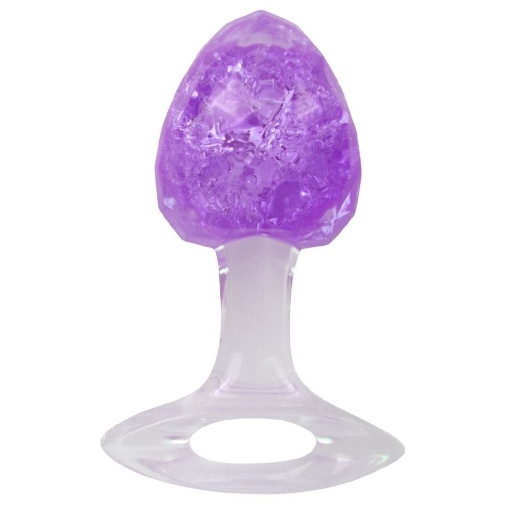Plug Anal M Diamante Esfera Vidro 9,1 X 5,7cm Vipmix