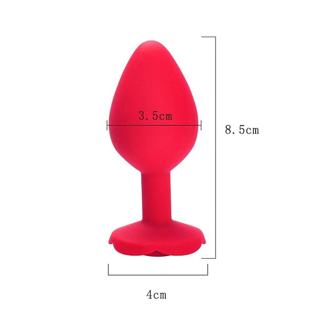 Plug Anal M Silicone Rosa 8,5 X 3,5cm Sexy Import