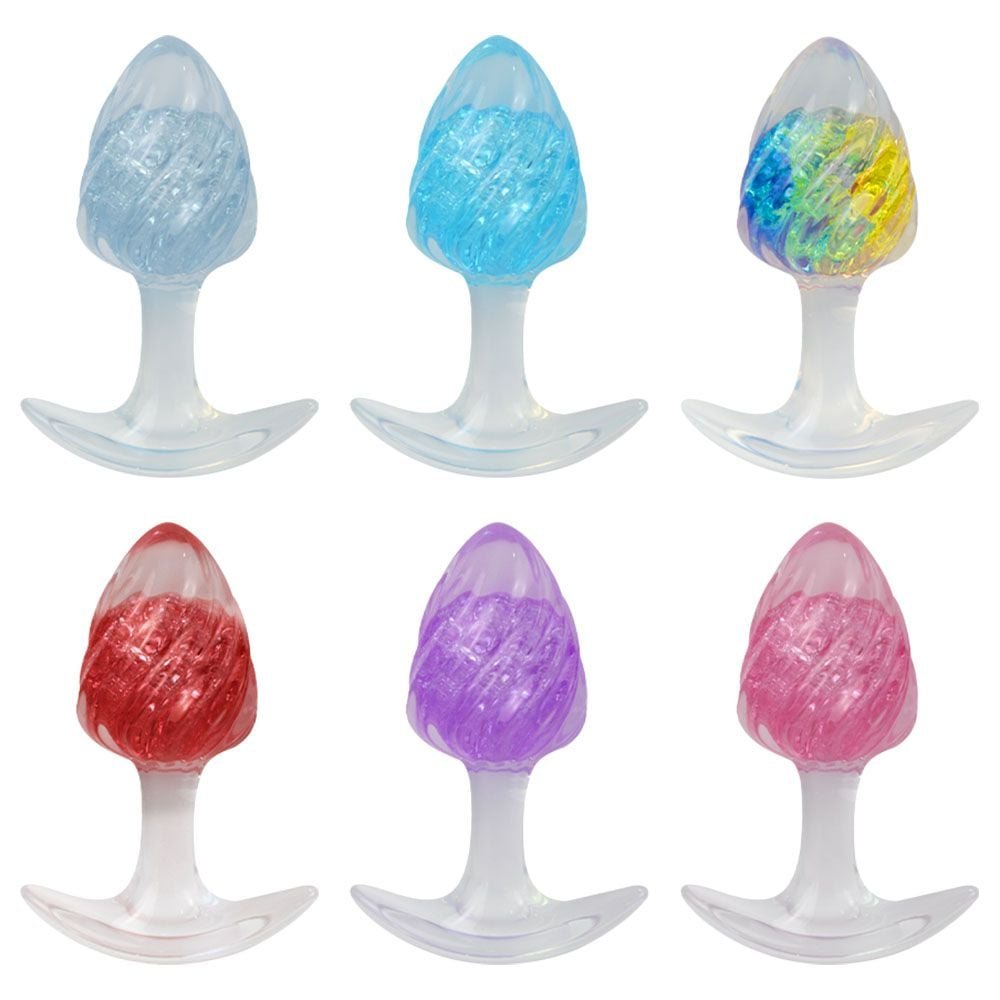 Plug Anal M Twister Esfera Vidro 9,4 X 6,5cm Vipmix
