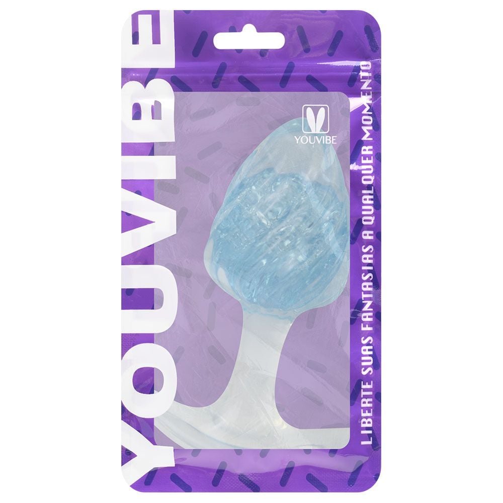 Plug Anal M Twister Esfera Vidro 9,4 X 6,5cm Vipmix
