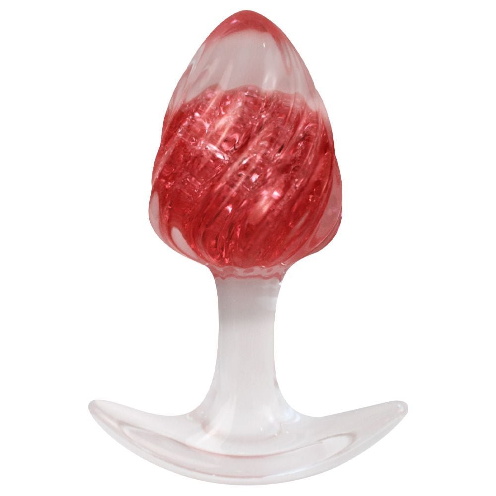 Plug Anal M Twister Esfera Vidro 9,4 X 6,5cm Vipmix