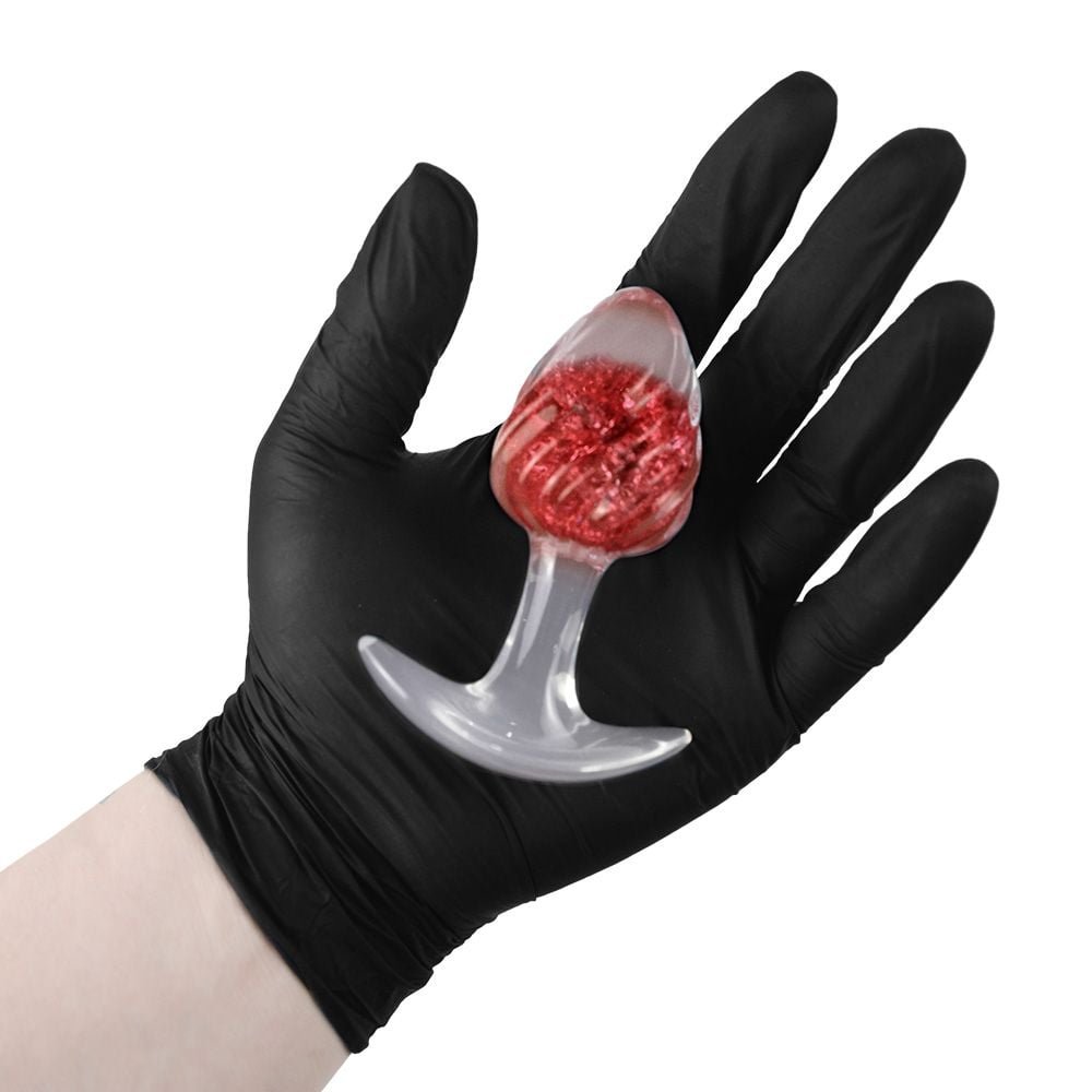 Plug Anal M Twister Esfera Vidro 9,4 X 6,5cm Vipmix