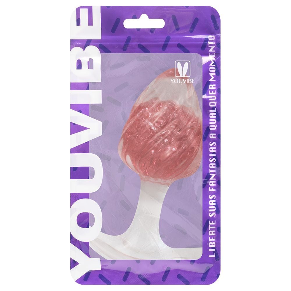 Plug Anal M Twister Esfera Vidro 9,4 X 6,5cm Vipmix