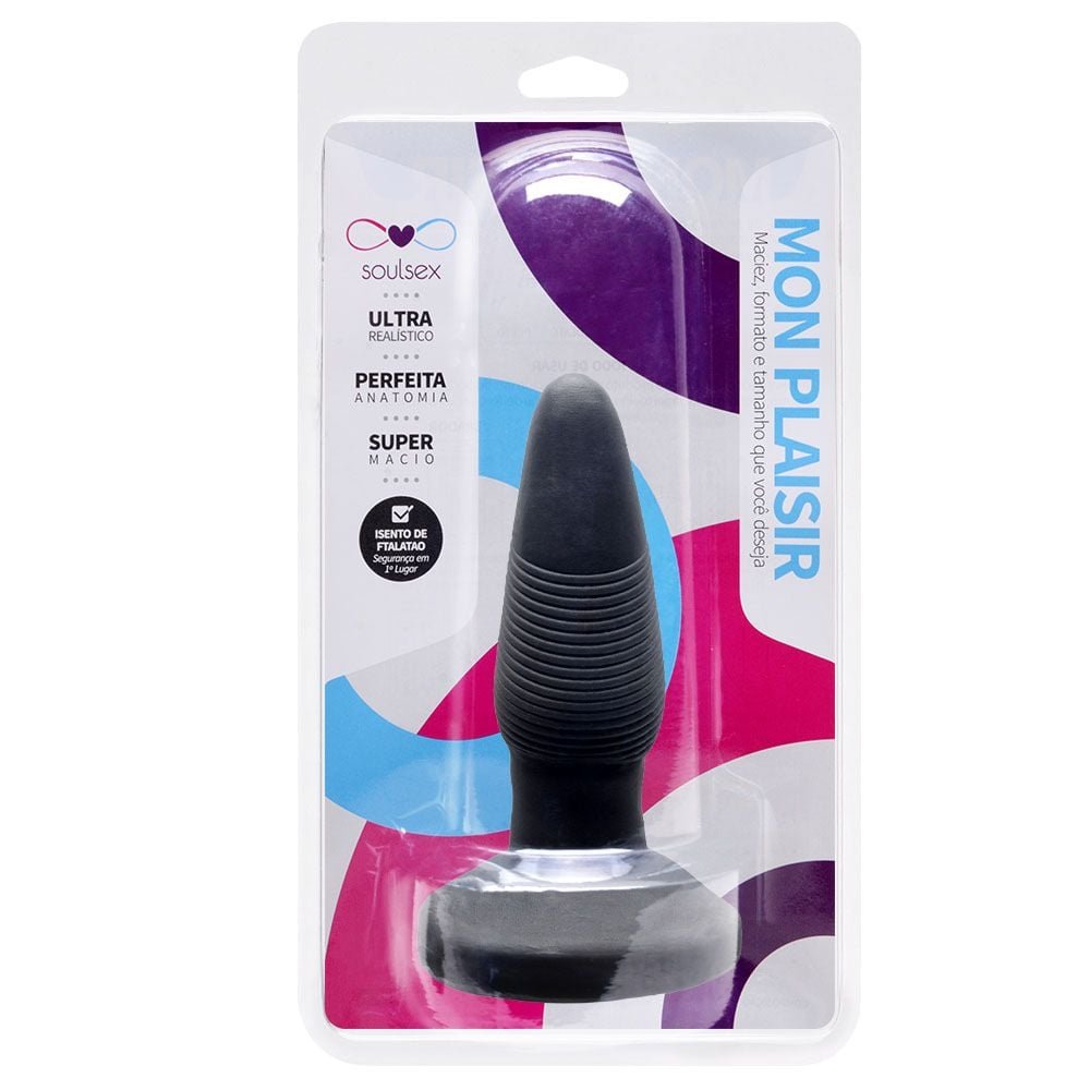 Plug Anal Maciço 11 X 3,5cm Soulsex