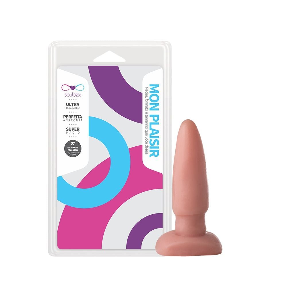 Plug Anal Maciço 12 X 3,5cm Soulsex