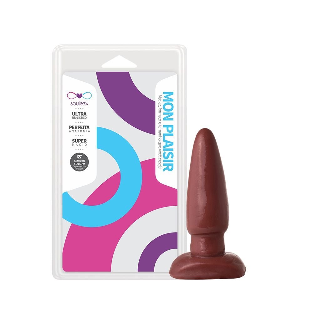 Plug Anal Maciço 12 X 3,5cm Soulsex