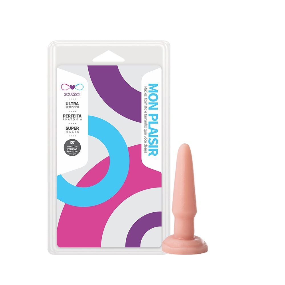 Plug Anal Maciço 9 X 2,3cm Soulsex