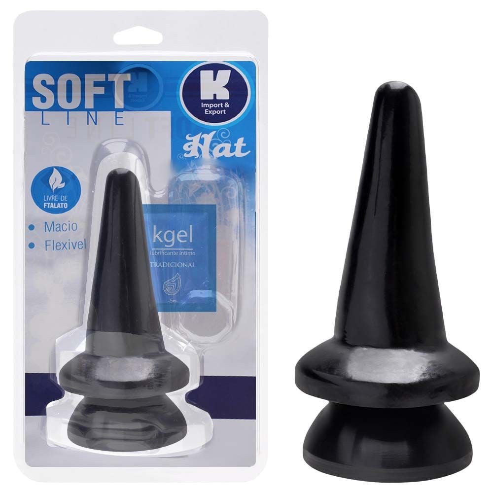 Plug Anal Maciço Com Ventosa 14cm Kgel