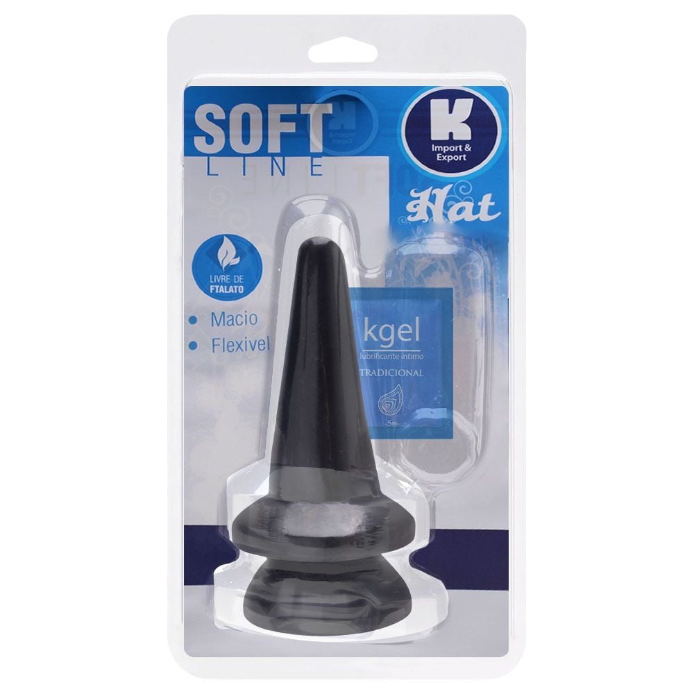 Plug Anal Maciço Com Ventosa 14cm Kgel