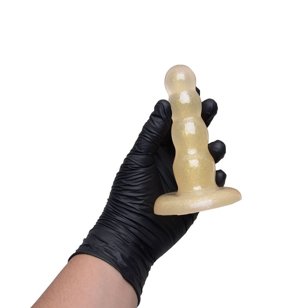 Plug Anal Maciço Glitter 12,5 X 3cm Kgel