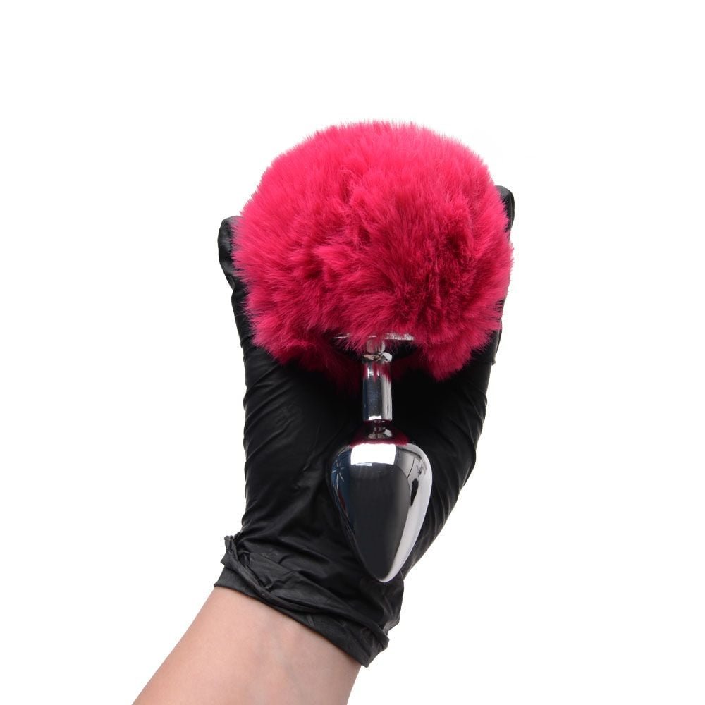 Plug Anal Médio Aço Pompom Coelho Sexy Import