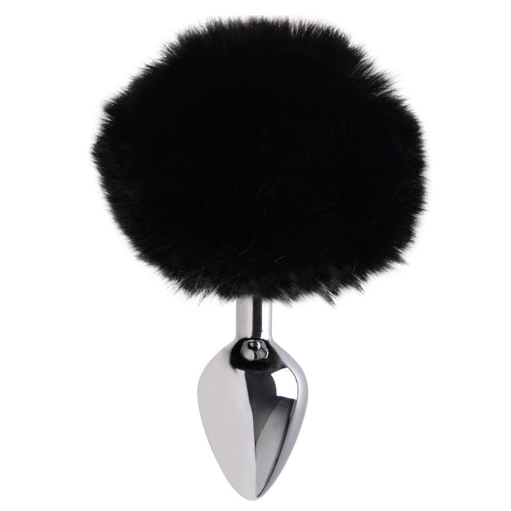 Plug Anal Médio Aço Pompom Coelho Sexy Import