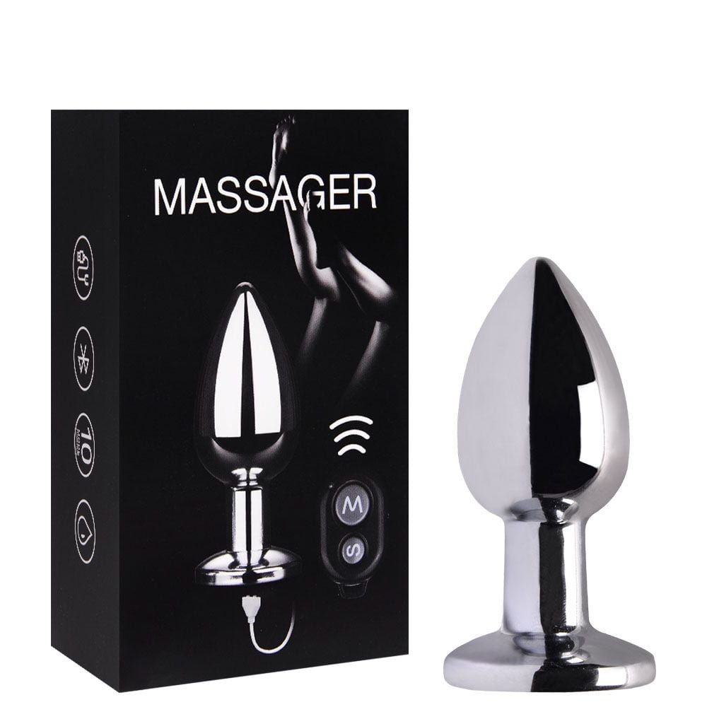 Plug Anal Metal 10 Vibrações Controle Remoto Vipmix